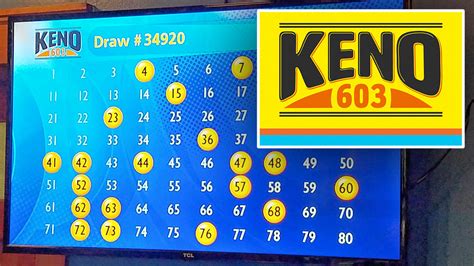 By deciphering the art of finding order in chaos, gamers get the advantage of trying out at Keno numbers. . 603 keno winning numbers